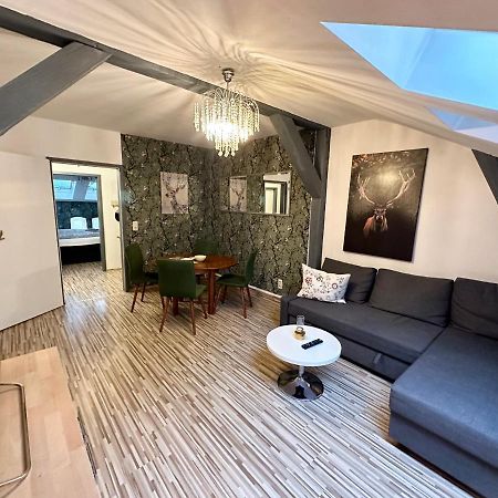 Apartment Zum Gruenen Hirsch Inkl. Parkplatz Erfurt Buitenkant foto